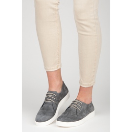 Vinceza Kožne sportske cipele siva 2