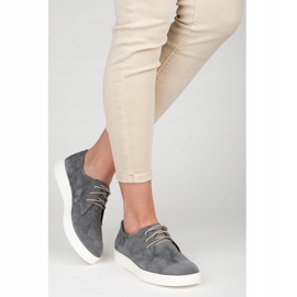 Vinceza Kožne sportske cipele siva 1