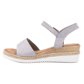 SDS Sive sandale sa sjajem siva 2