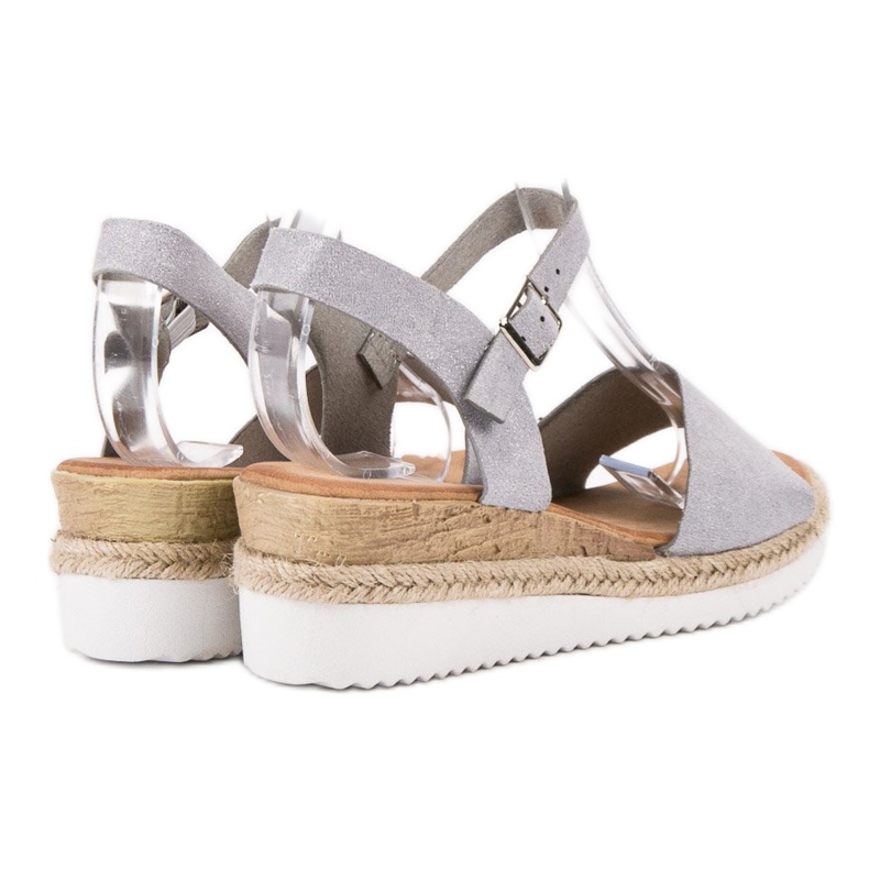 SDS Sive sandale sa sjajem siva 1