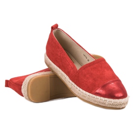 Forever Folie Espadrile od antilopa crvena 1