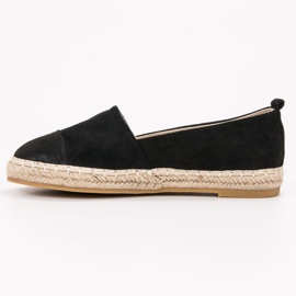 Forever Folie Espadrile od antilopa crna 1