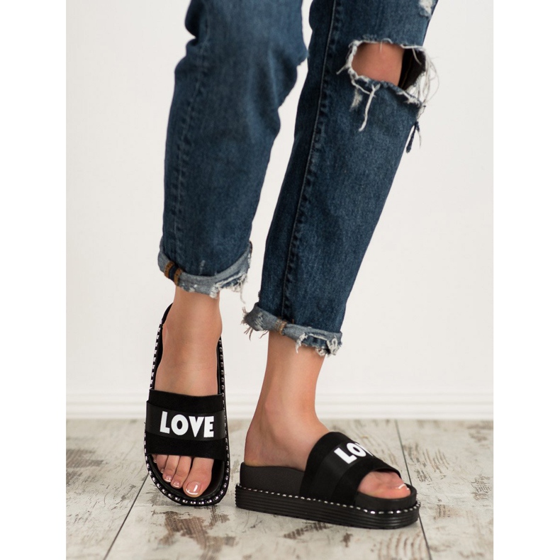 Erynn Obožavam papuče od antilopa crno 1