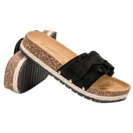 Bestelle Papuče s volanom crno 1