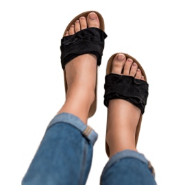 Bestelle Papuče s volanom crno 2