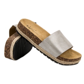 Sergio Todzi Udobne ženske papuče siva 1