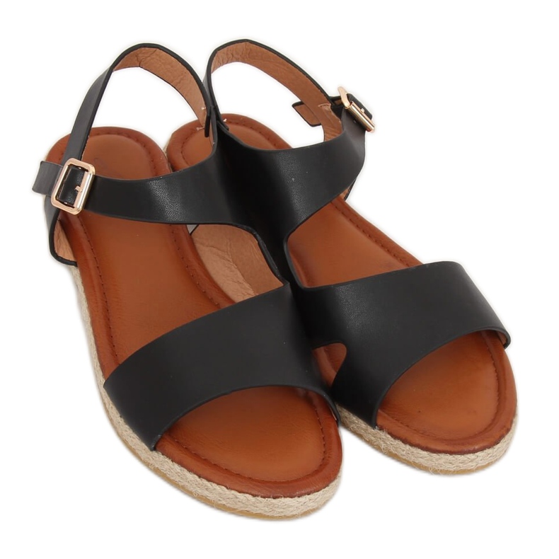 Crne ženske sandale H-7 Black crna 2