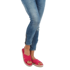 Fuksija espadrile sandale YJ-2M12 Fuksija ružičasta 1