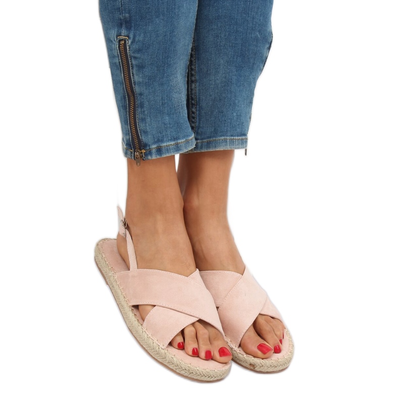 Sandale espadrile bež boje YJ-2M12 Nude 1