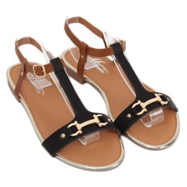 Crne ženske sandale 127-97 Crne smeđa crna 1