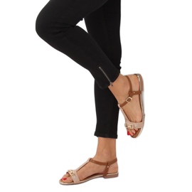 Ružičaste ženske sandale 127-97 Pink smeđa ružičasta 2