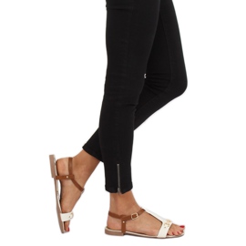 Bijele ženske sandale 127-97 Bijele bijela 1