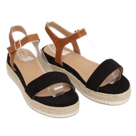 Crne espadrile sandale Y-8224 Crne crno 2