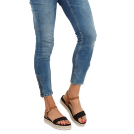 Crne espadrile sandale Y-8224 Crne crna 1