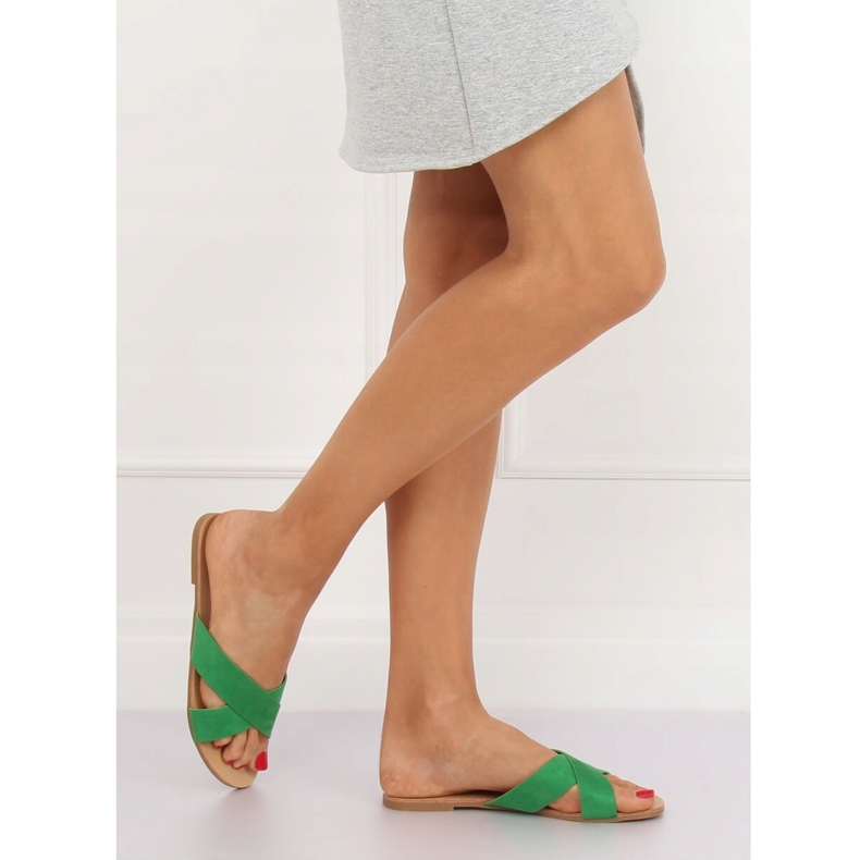 Zelene ženske zelene papuče 930 Zelene zelena 2