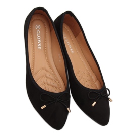 Crne 8F58 Crne balerinke s bademastim prstima crna 1