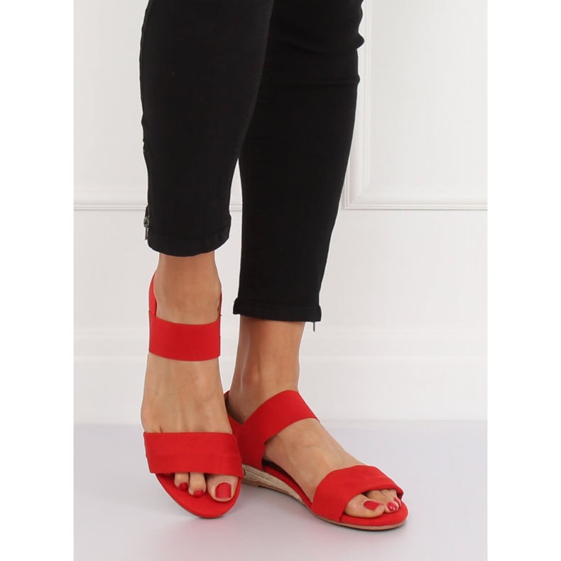 Sandale espadrile crvene 9R71 Crvene crvena 2