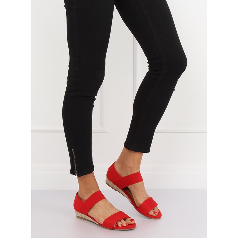 Sandale espadrile crvene 9R71 Crvene crvena 1