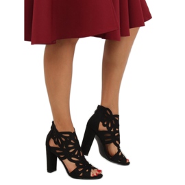 Crne ažurne čizme AT-0657-L Crne crno 1