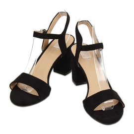 Crne FH-3M25 Crne sandale na stupu crna 1