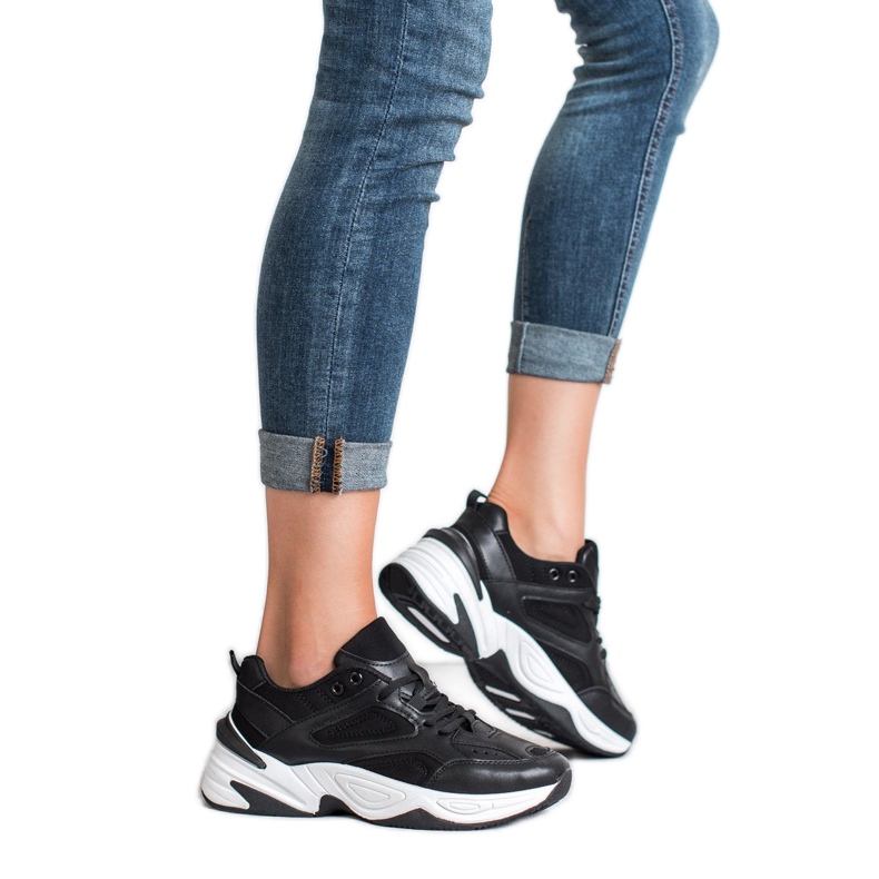 SHELOVET Crne tenisice crna 2