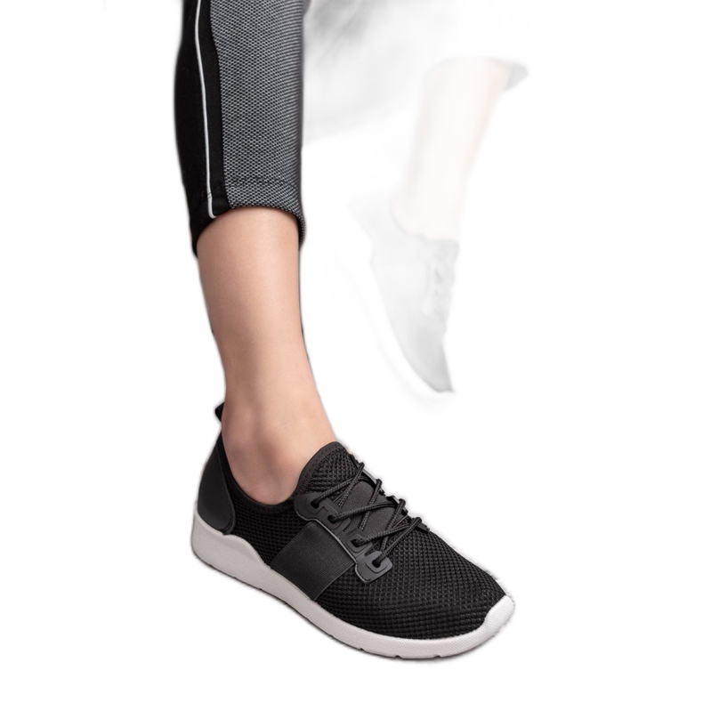 SHELOVET Klizne sportske cipele crno 1