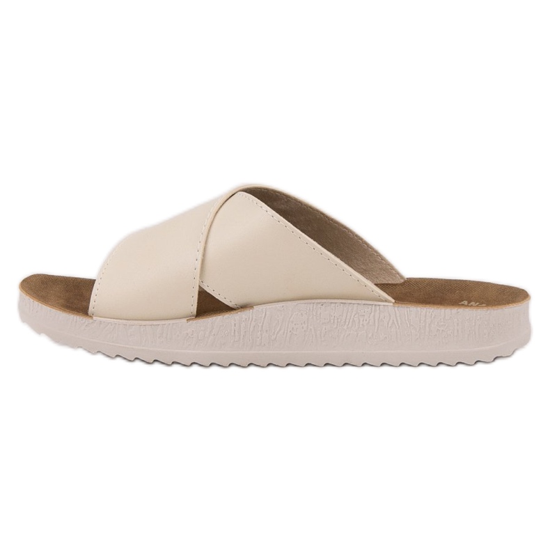 SHELOVET Eko kožne papuče smeđa 2