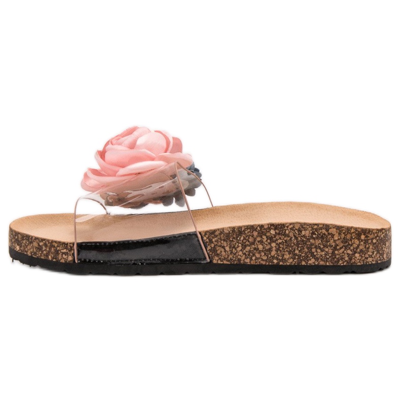 Super Me Papuče s cvijećem ružičasta 1