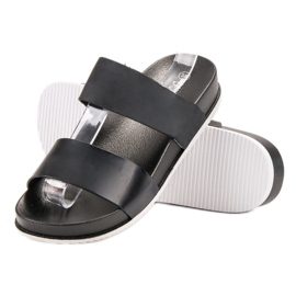 Laura Mode Crne gumene papuče crna 1