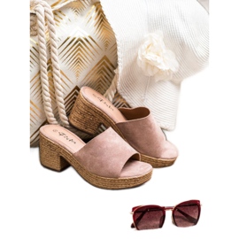 Flyfor Lagane papuče na postu ružičasta 2