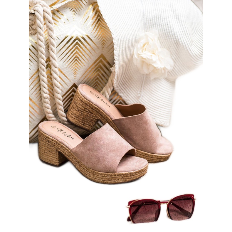 Flyfor Lagane papuče na postu ružičasta 2