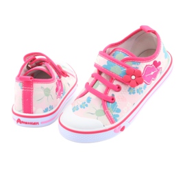 American Club Sneakers Mouth američki kožni uložak bijela smeđa ružičasta 4