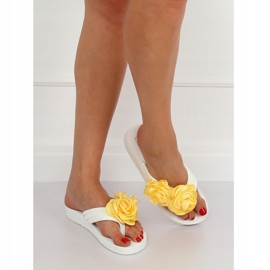 Bijele japanke TS-33 Bijele bijela žuta boja 1