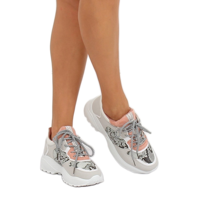 Siva sportska obuća BL170P Snake Skin ružičasta 2