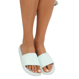 Papuče od metvice J10761 Zelene raznobojna zelena 1