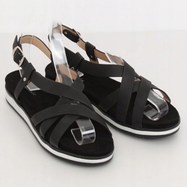 Crne ženske sandale 1499 Black crno 3