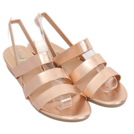 Sandale espadrile sa šampanjcem SM007 Šampanjac ružičasta 1