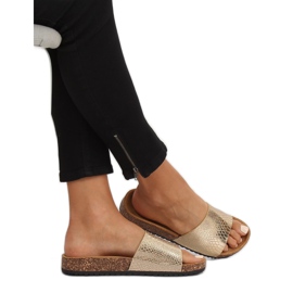 Ženske zlatne papuče PK44491 Gold zlatni 2