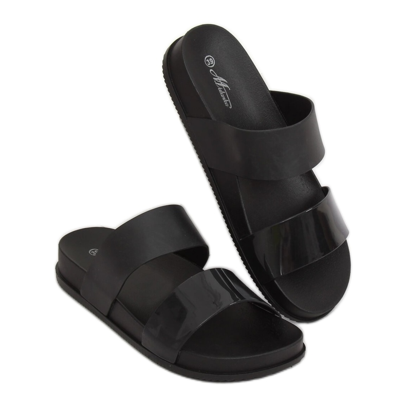 Crne ženske crne papuče TS-23 Crne crno 1