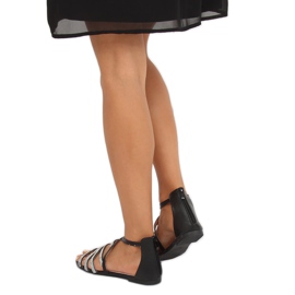 Crne ženske sandale LL6339 Crne crna 1