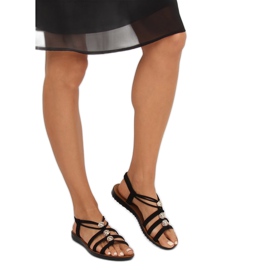 Crne ženske sandale FC19-Q33 Crne crno 2