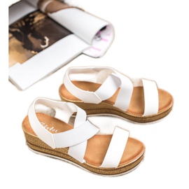 Flyfor Lagane klizne sandale bijela 2