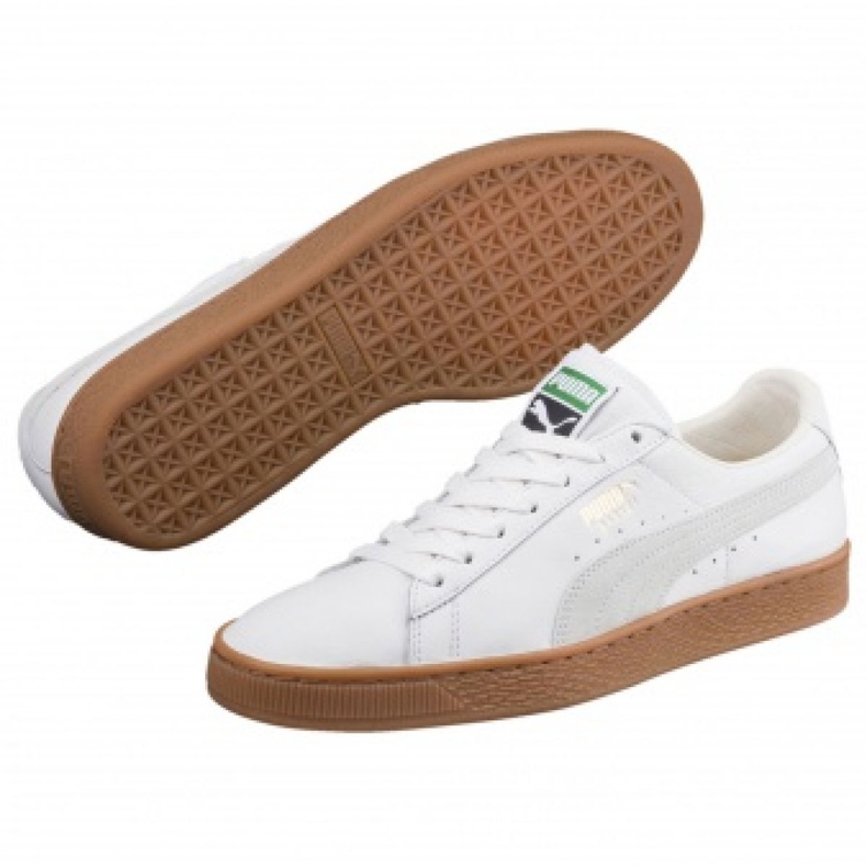 Cipele Puma Basket Classic Gum Deluxe M 365366 01 bijela 1