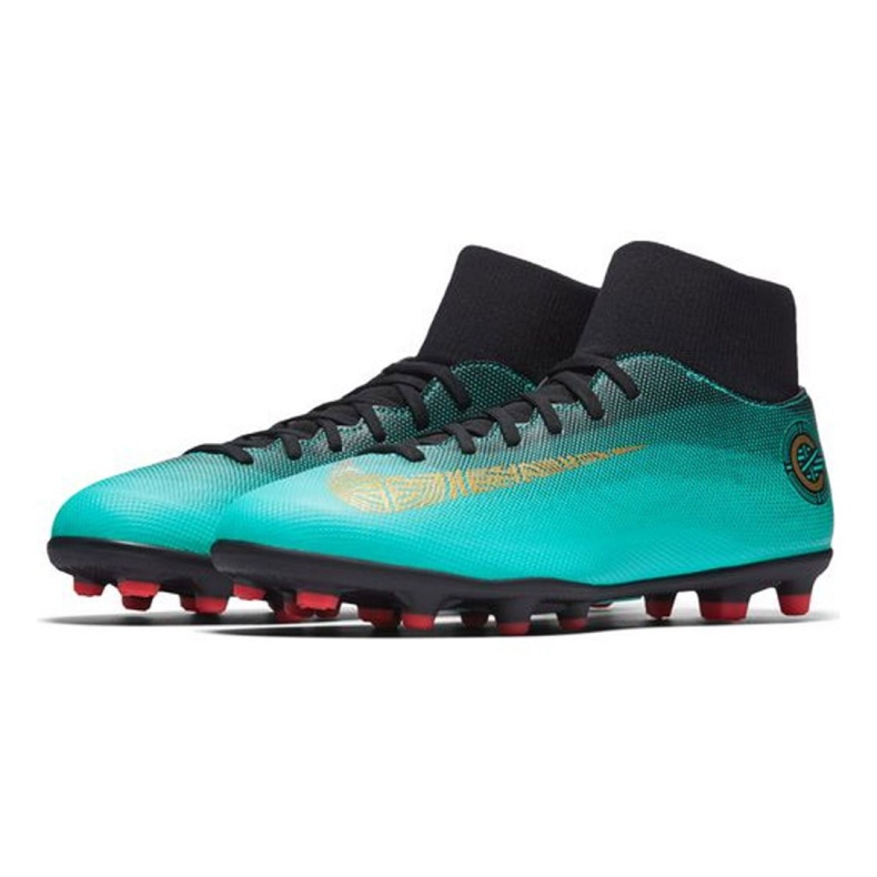 Nogometne cipele Nike Mercurial Superfly 6 Club CR7 Mg AJ3545-390 višebojan plava 2