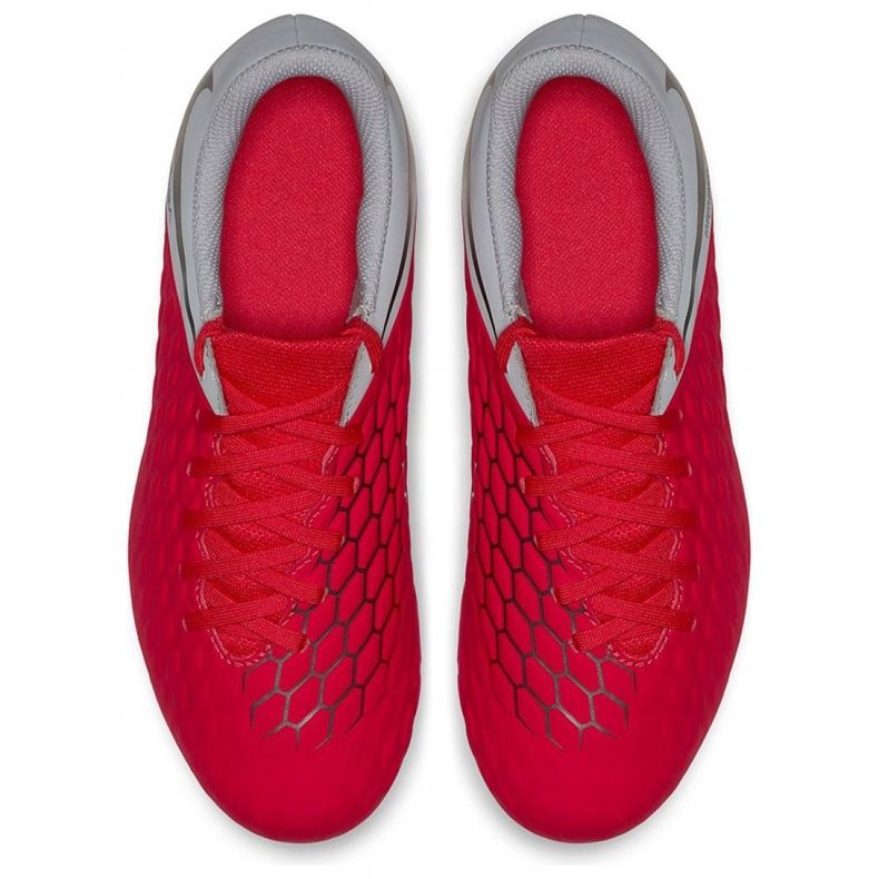 Nogometne cipele Nike Hypervenom Phantom 3Club Fg Jr AJ4146-600 višebojan crvena 2