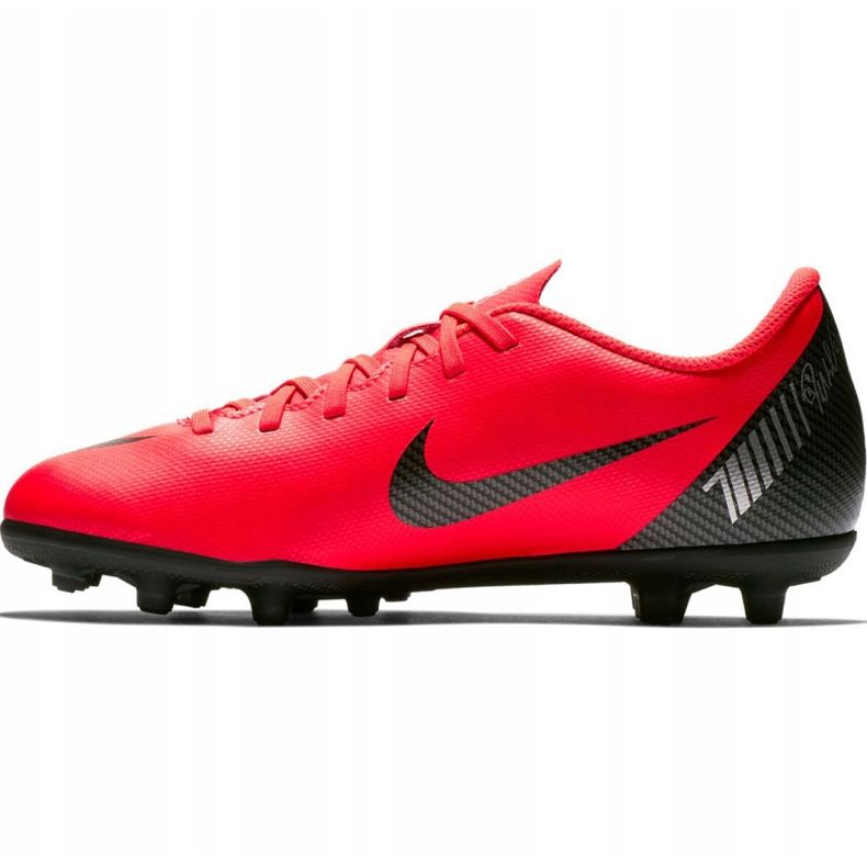 Nike Mercurial Vapor 12 Club Gs CR7 FG / MG Jr AJ3095-600 Nogometne cipele višebojan crvena 1