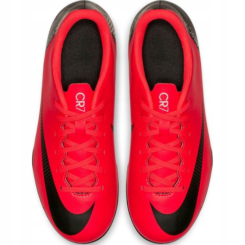 Nike Mercurial Vapor 12 Club Gs CR7 FG / MG Jr AJ3095-600 Nogometne cipele raznobojna crvena 2
