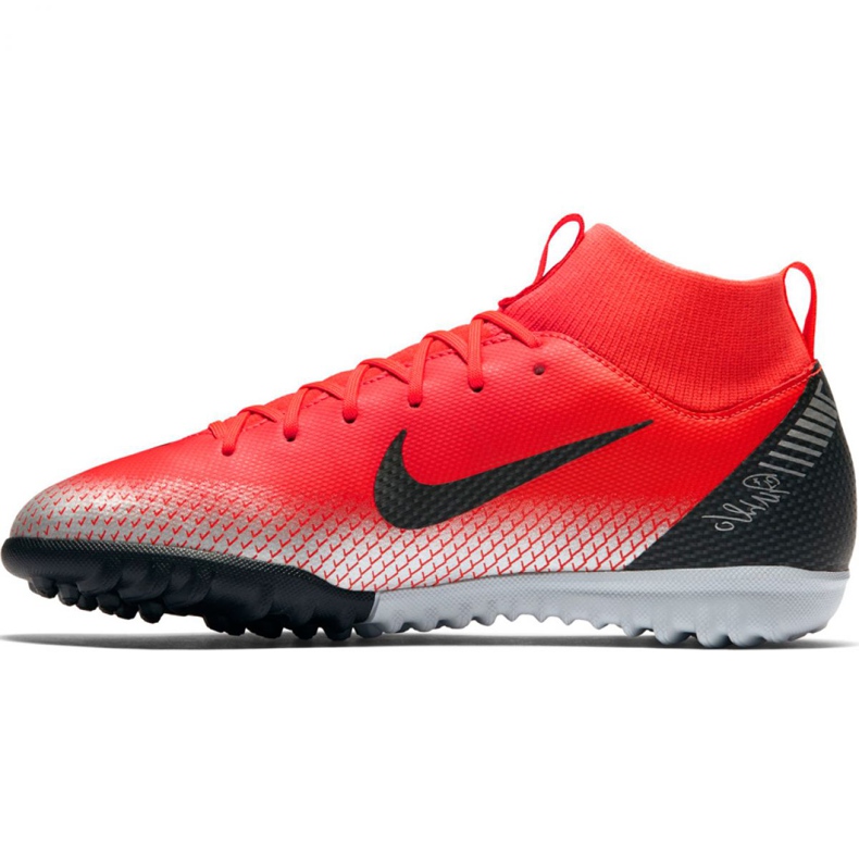Nike Mercurial Superfly X 6 Academy Gs CR7 Tf Jr AJ3112-600 nogometne cipele crvena crvena 2