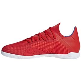 Unutarnje cipele adidas X 18.3 U M BB9392 višebojan crvena 2