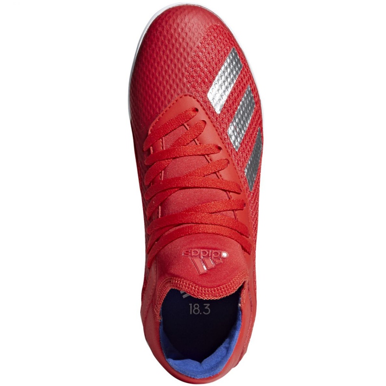 Unutarnje cipele adidas X 18.3 U Jr BB9396 višebojan crvena 1